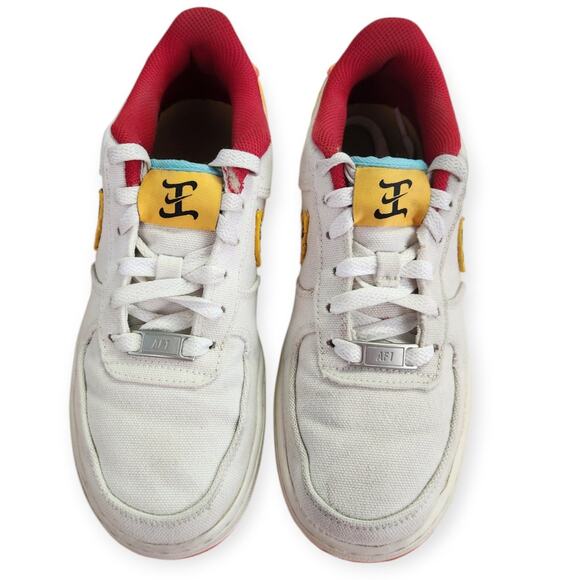 Nike Air Force 1 Year of The Tiger White Sneaker Shoe Youth 5 or Women 6.5 - Picture 4 of 12